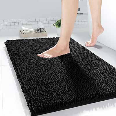 Soft Absorbent Chenille Bath Rugs