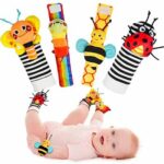 Baby Wrist Rattle Socks and Foot Finder Set