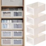 4 Pcs Linen Wardrobe Organizer